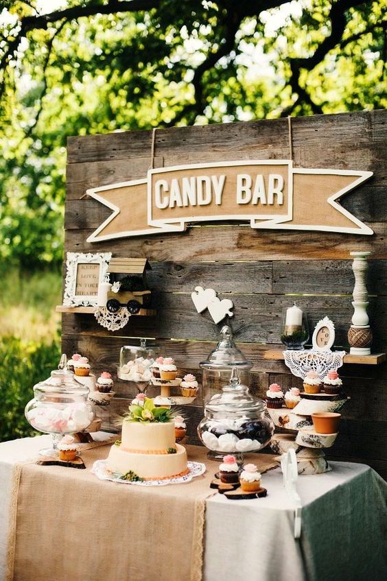 sweet bar wedding